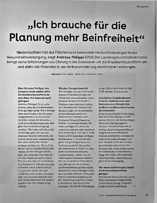 Vorschauseite 2: „Ich brauche für die Planung mehr Beinfreiheit.“