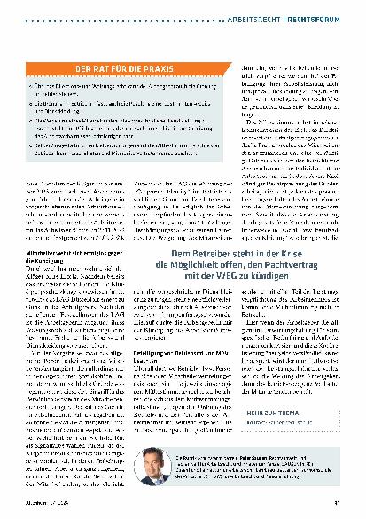 Vorschauseite 2: Kündigung wegen Verstoß gegen die betriebliche Kleiderordnung?
