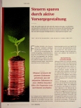 Vorschauseite 1: Steuern sparen durch aktive Vorsorgegestaltung