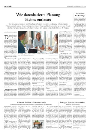 Vorschauseite 1: Wie datenbasierte Planung Heime entlastet