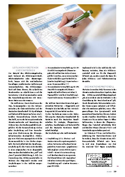 Vorschauseite 2: Harninkontinenz: Was Leitlinien sagen