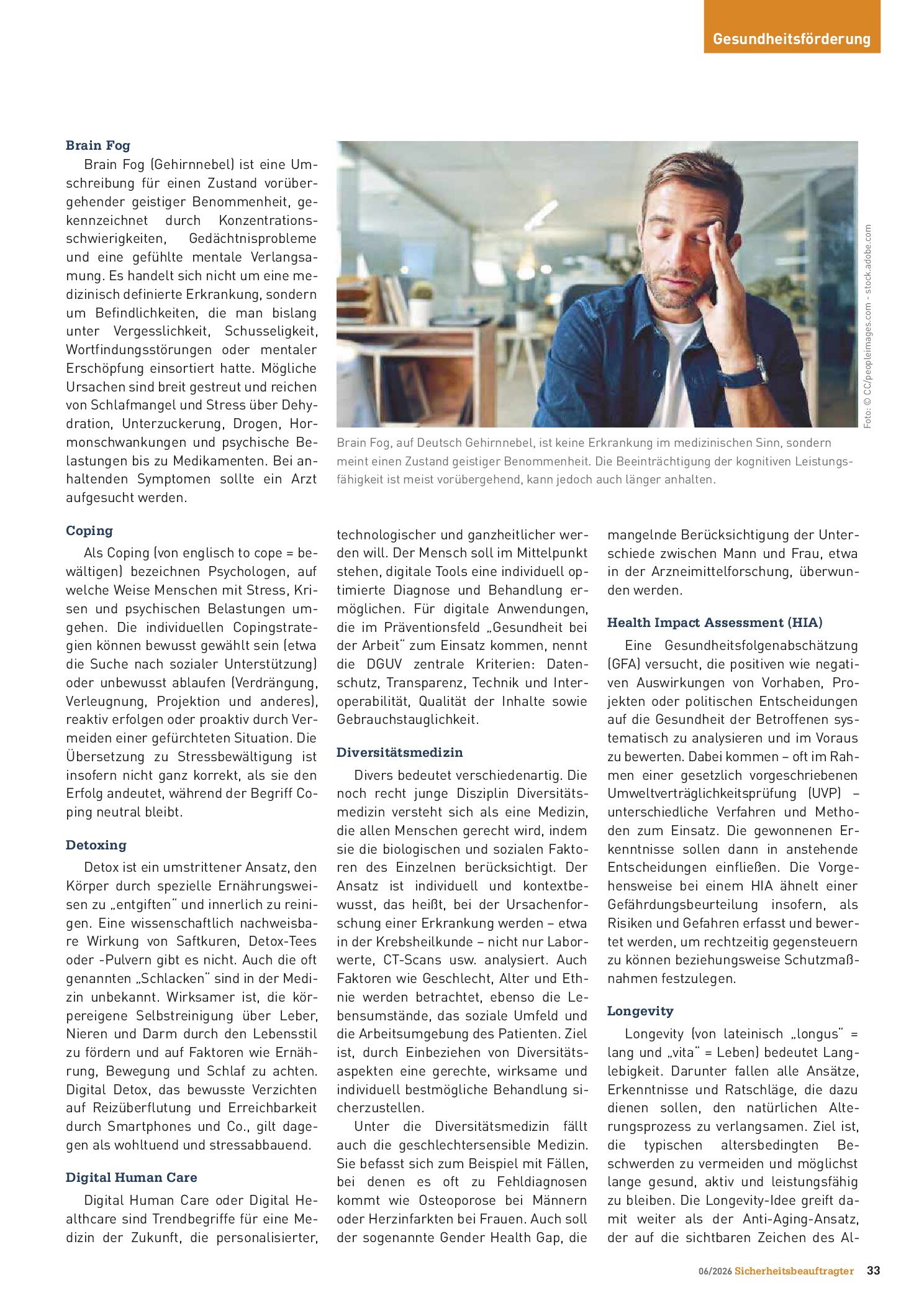 Vorschauseite 2: Von Absentismus bis Wellbeing: Trendwörter und ihre Bedeutung. Buzzword-ABC im BGM