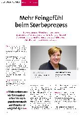 Vorschauseite 1: Mehr Feingefühl beim Sterbeprozess