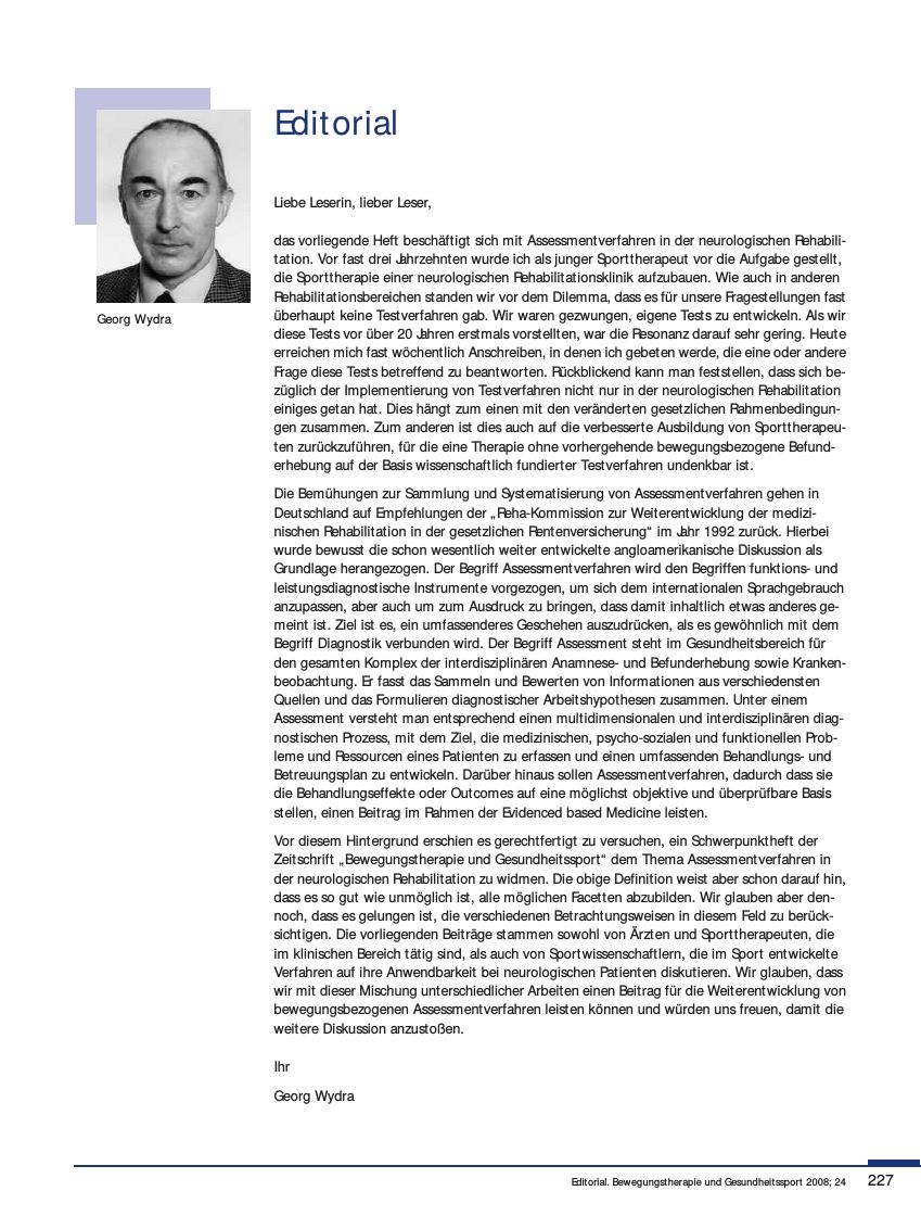 Vorschauseite 1: Editorial