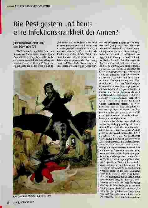 Vorschauseite 1: Die Pest gestern und heute - eine Infektionskrankheit der Armen?