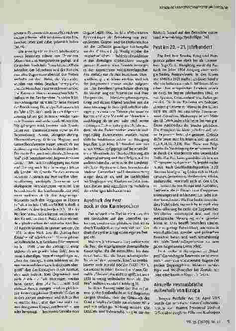 Vorschauseite 2: Die Pest gestern und heute - eine Infektionskrankheit der Armen?