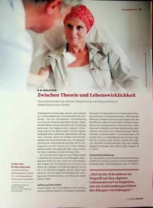 Vorschauseite 1: Zwischen Theorie und Lebenswirklichkeit Körperbildveränderung zwischen Bodyshaming und Bodypositivity im pflegetheoretischen Kontext