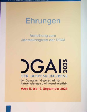 Vorschauseite 2: Jahreskongress der DGAI 2025