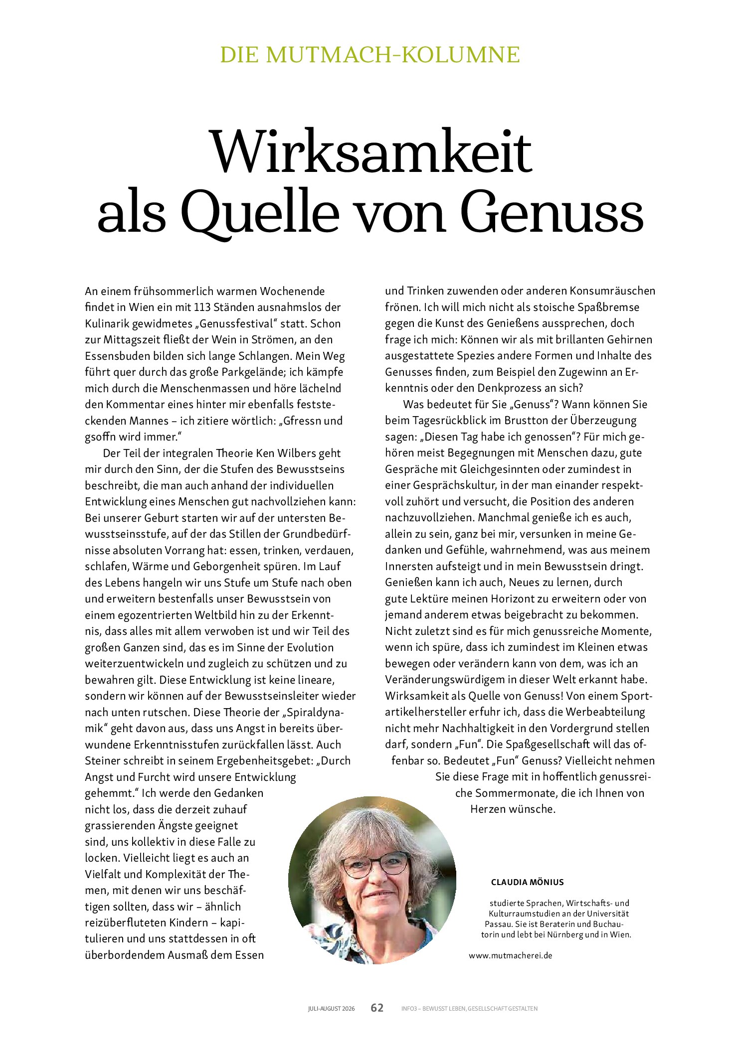 Vorschauseite 1: Wirksamkeit als Quelle von Genuss