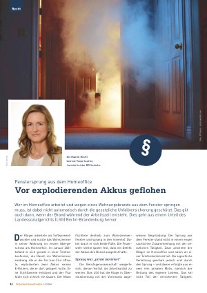 Vorschauseite 1: Fenstersprung aus dem Homeoffice Vor explodierenden Akkus geflohen