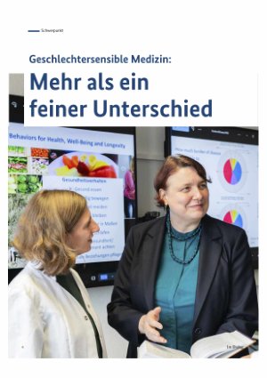 Vorschauseite 1: Geschlechtersensible Medizin: Mehr als ein | feiner Unterschied