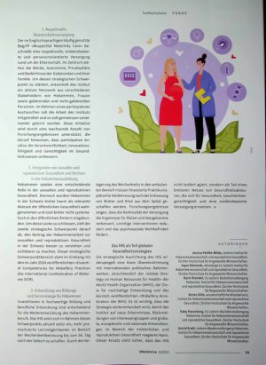 Vorschauseite 2: «Midwives are central»: Strategische Initiativen am Institut für Hebammenwissenschaft
