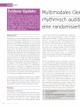 Vorschauseite 1: Multimodales Gleichgewichtstraining mit und ohne rhythmisch auditive Reize bei Morbus Parkinson: eine randomisierte klinische Studie