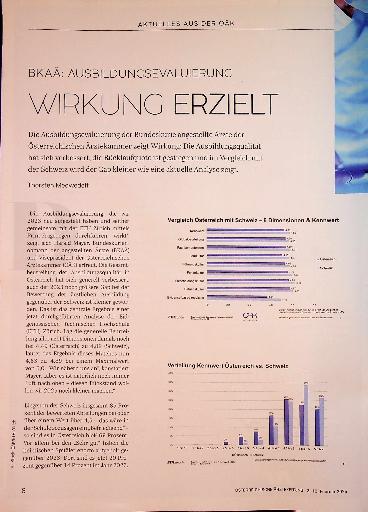 Vorschauseite 1: BKAÄ: Ausbildungsevaluierung Wirkung erzielt