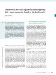 Vorschauseite 1: Vom Einfluss der Haltung auf die Handlungsfähigkeit - oder warum der Ton nicht die Musik macht