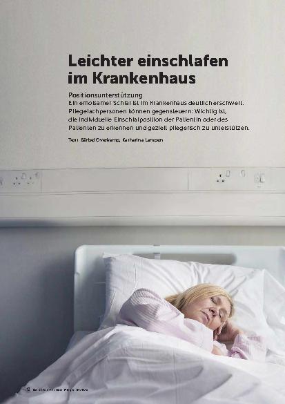 Vorschauseite 1: Leichter einschlafen im Krankenhaus