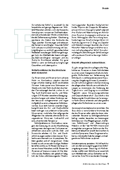 Vorschauseite 2: Leichter einschlafen im Krankenhaus