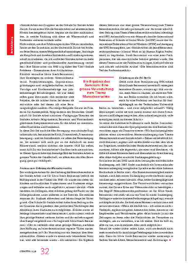 Vorschauseite 4: Professionalisierung unter Einbezug der Menschenrechte