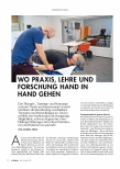 Vorschauseite 1: Wo Praxis, Lehre und Forschung Hand in Hand gehen