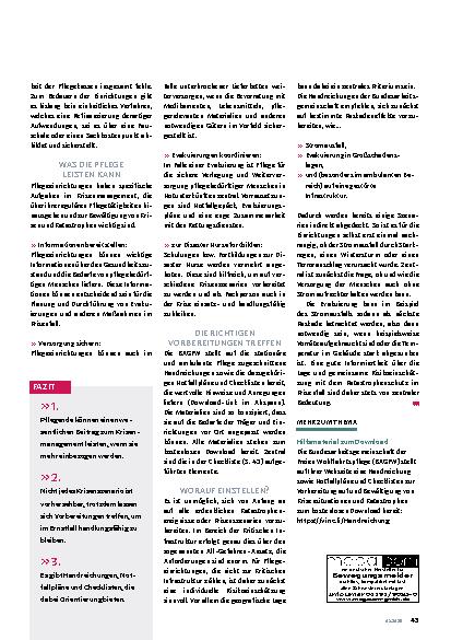 Vorschauseite 4: Auf den Ernstfall vorbereitet sein