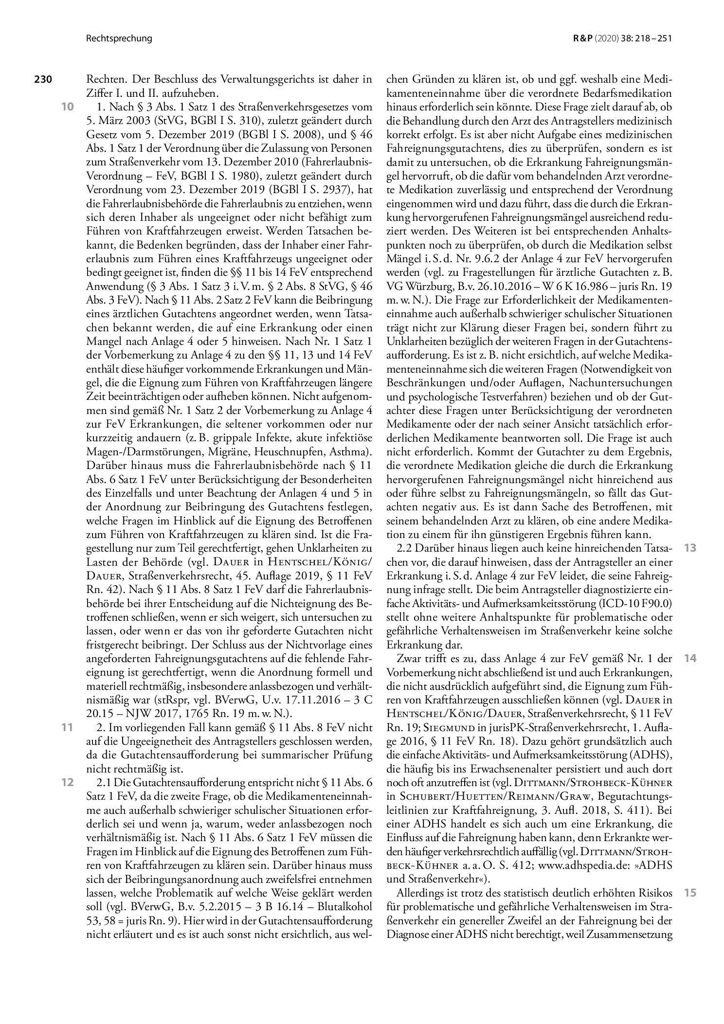 Vorschauseite 2: Entzug der Fahrerlaubnis bei ADHS