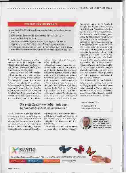 Vorschauseite 2: Cannabis im Pflegeheim auf Rezept?
