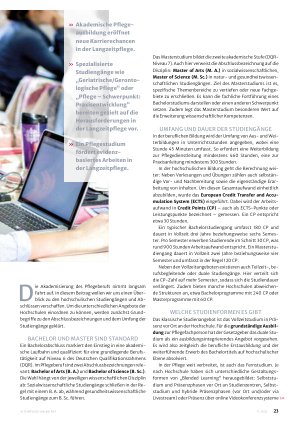 Vorschauseite 2: Studieren in der Langzeitpflege