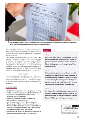 Vorschauseite 4: Studieren in der Langzeitpflege
