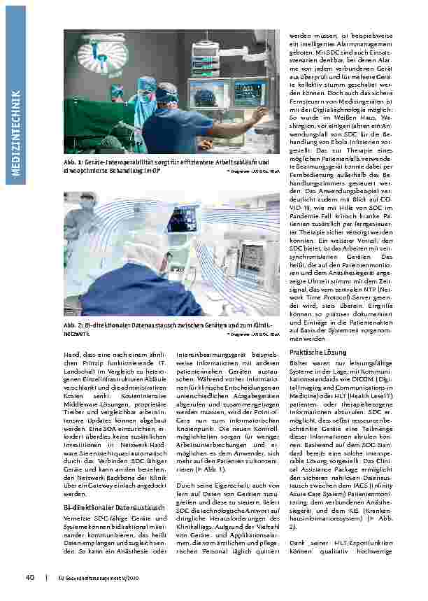 Vorschauseite 2: SDC: Besser informiert am Point-of-Care. Zuverlässiger Datenaustausch für mehr Patientensicherheit und Benutzerfreundlichkeit.