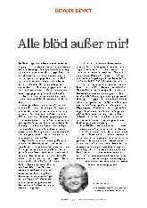 Vorschauseite 1: Alle blöd außer mir! (Note: The original text is grammatically incorrect, but the spelling is correct. )