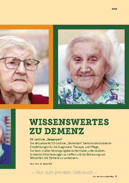 Vorschauseite 2: Wissenswertes zu Demenz