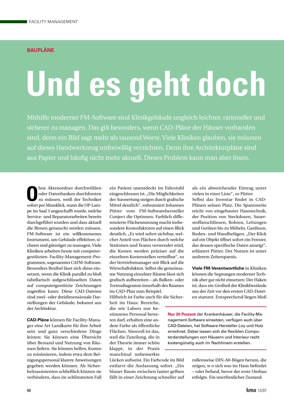 Vorschauseite 1: Und es geht doch