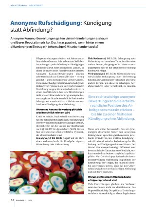 Vorschauseite 1: Anonyme Rufschädigung: Kündigung statt Abfindung?