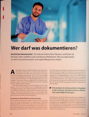 Vorschauseite 1: Wer darf was dokumentieren?