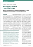 Vorschauseite 1: Bildungssprache im Grundschulalter
