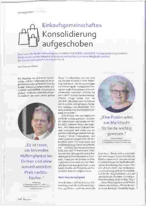 Vorschauseite 1: Einkaufsgemeinschaften: Konsolidierung aufgeschoben