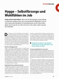 Vorschauseite 1: Hygge - Selbstfürsorge und Wohlfühlen im Job
