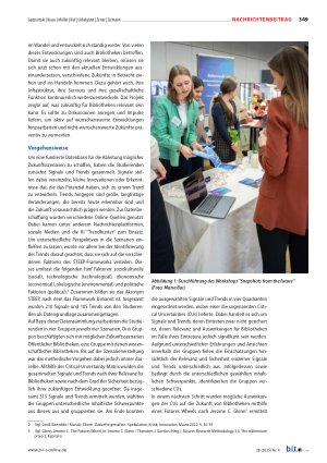 Vorschauseite 2: Snapshots from the future Ein Blick auf Bibliotheken im Jahr 2035