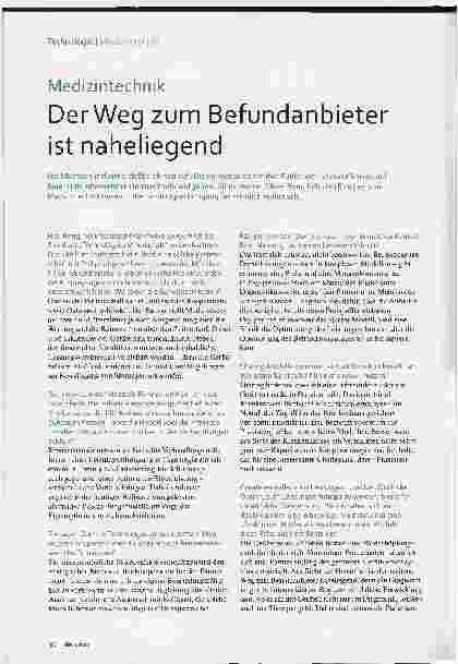 Vorschauseite 1: Der Weg zum Befundanbieter ist naheliegend.