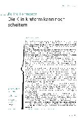 Vorschauseite 1: Die Klinikreform kann noch scheitern.