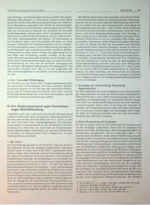 Vorschauseite 2: Versorgt aber nicht vergütet. Rechtsfragen der Krankenhausvergütung bei der Weiterbehandlung von Langliegern