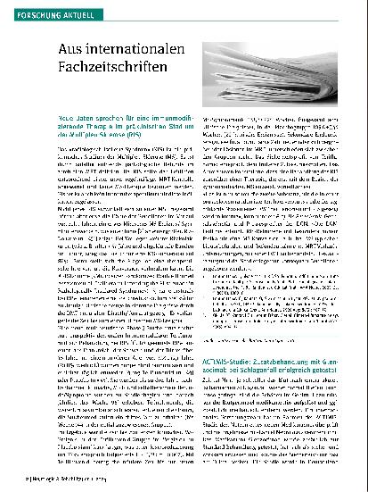 Vorschauseite 1: Aus internationalen Fachzeitschriften