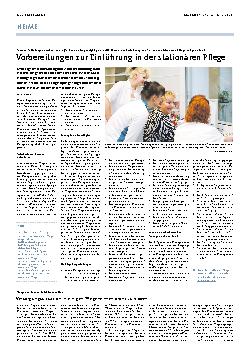 Vorschauseite 1: Vorbereitungen zur Einführung in der stationären Pflege