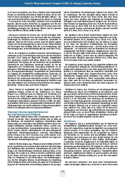 Vorschauseite 6: Die Perspektive von Männern mit Brustkrebs auf ihre Erkrankung und Unterstützungserwartungen. Eine qualitativ-explorative Studie.