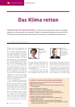 Vorschauseite 1: Das Klima retten