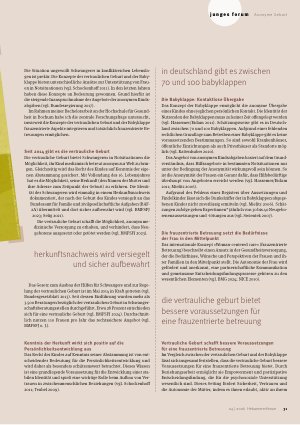 Vorschauseite 2: Wis anonym darf Geburt sein?