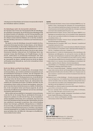 Vorschauseite 3: Wis anonym darf Geburt sein?