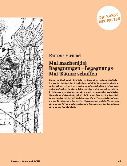 Vorschauseite 2: Mut machen(de) Begegnungen – Begegnungs-Mut-Räume schaffen