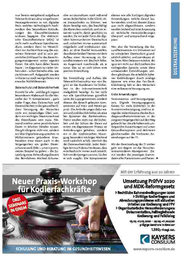 Vorschauseite 2: Die Gesundheitsversorgung verbessern und Chancen nutzen. Die Telematikinfrastruktur als Basis für den digitalen Wandel in der Gesundheitsversorgung.