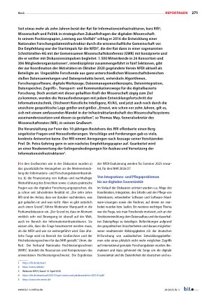 Vorschauseite 2: Kreatives Chaos oder Planwirtschaft? Was bringt die Forschungsinfrastruktur voran?